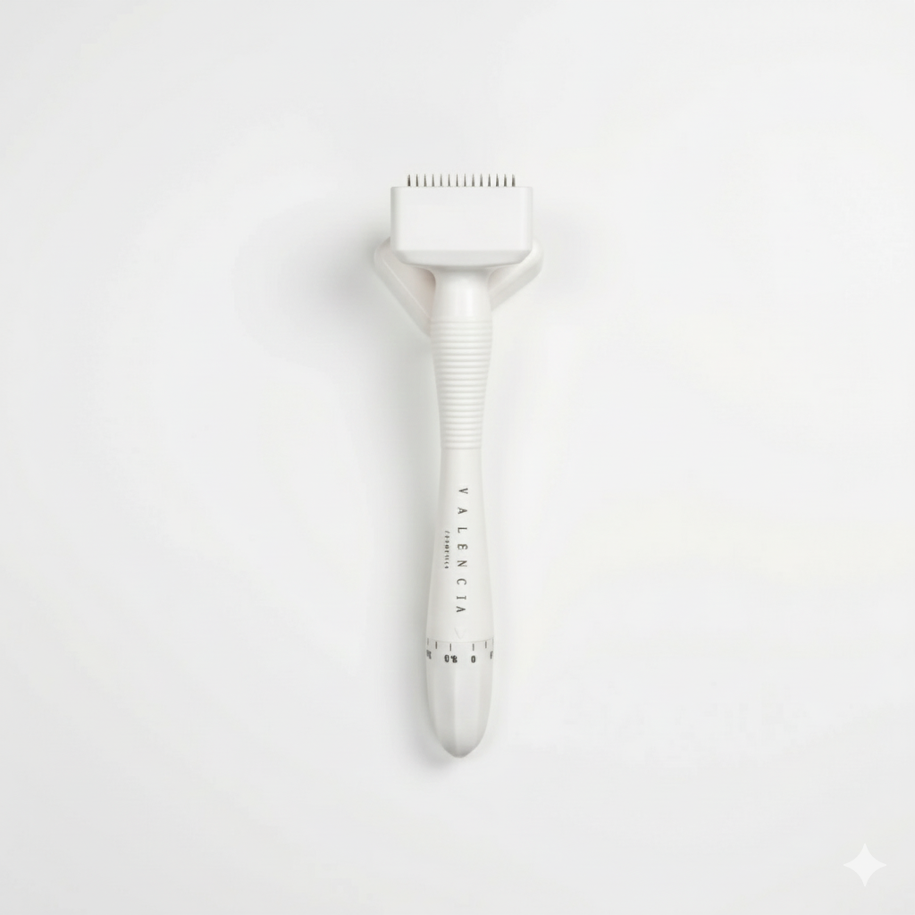 VALÉNCIA Derma Stamp 140 | Adjustable Titanium Microneedling Tool
