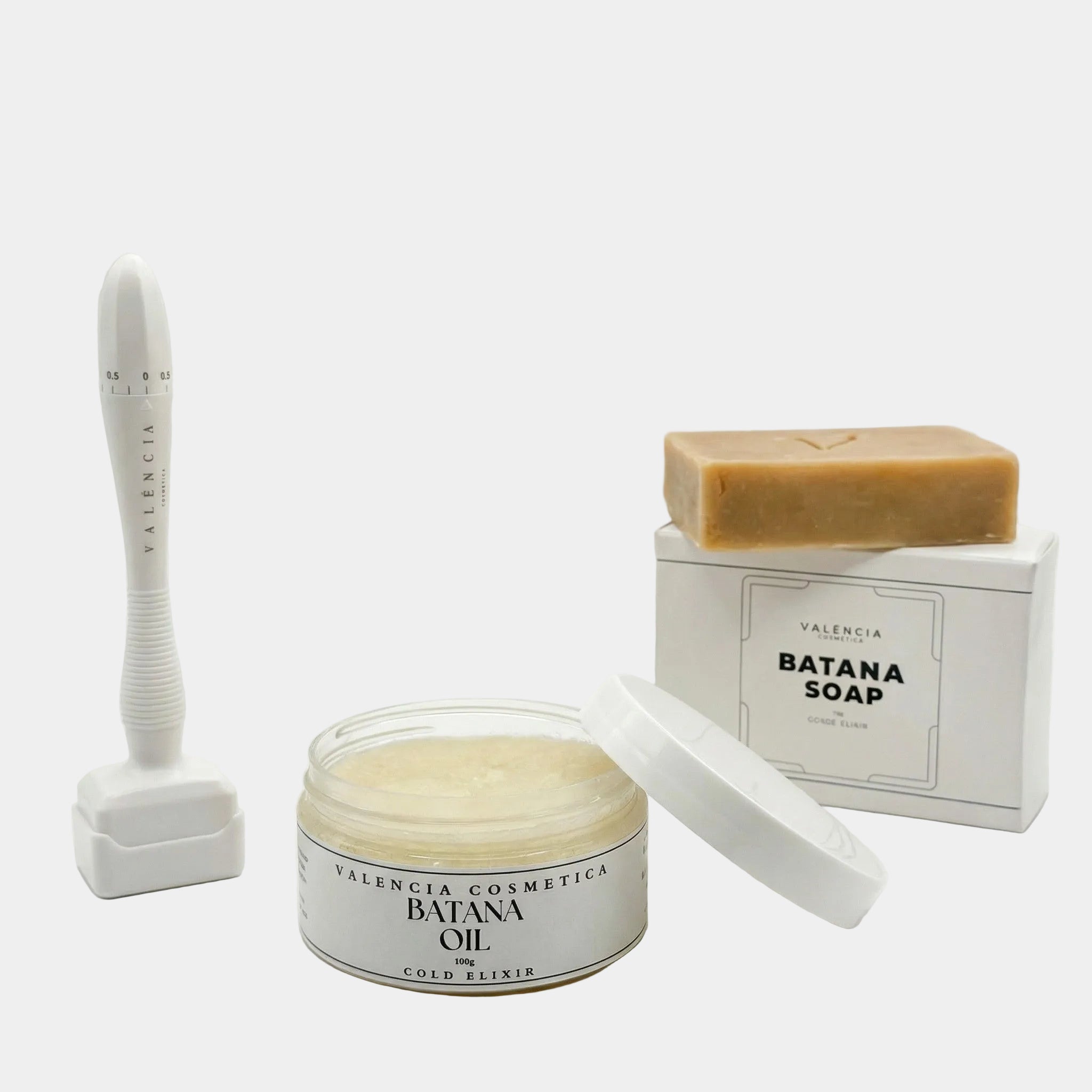 100% Cold Pressed Batana Oil Set - Complete with Microneedling & Soap | VALÉNCIA