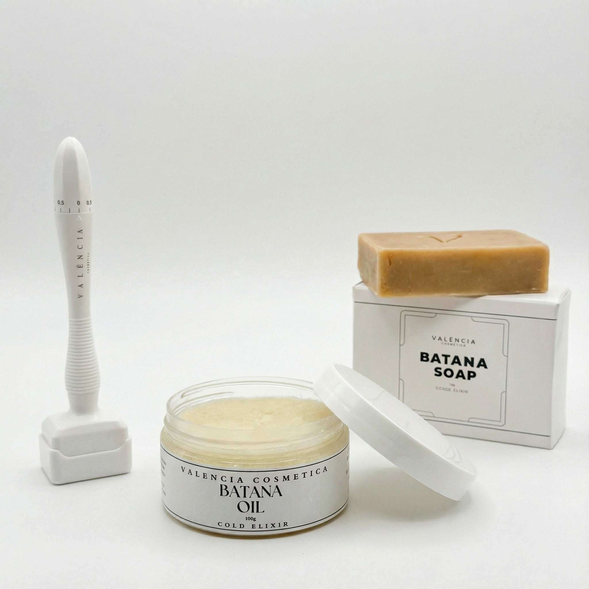 100% Cold Pressed Batana Oil Set - Complete with Microneedling & Soap | VALÉNCIA