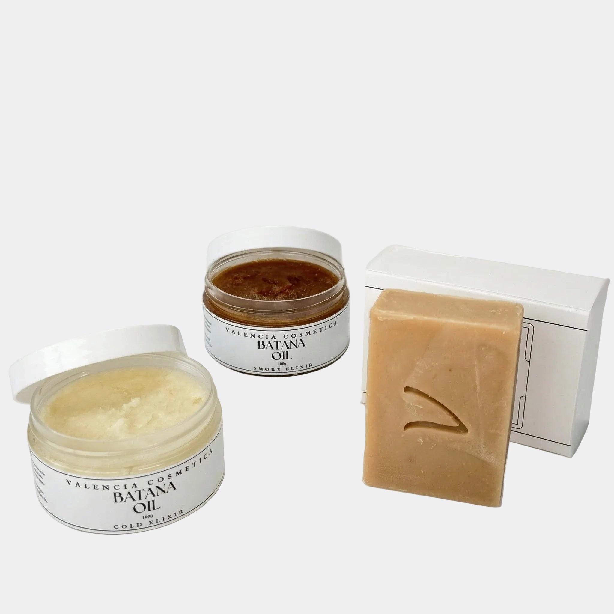 Batana Oil Complete Set - Cold & Warm Pressed Oils with Shampoo Bar | VALÉNCIA