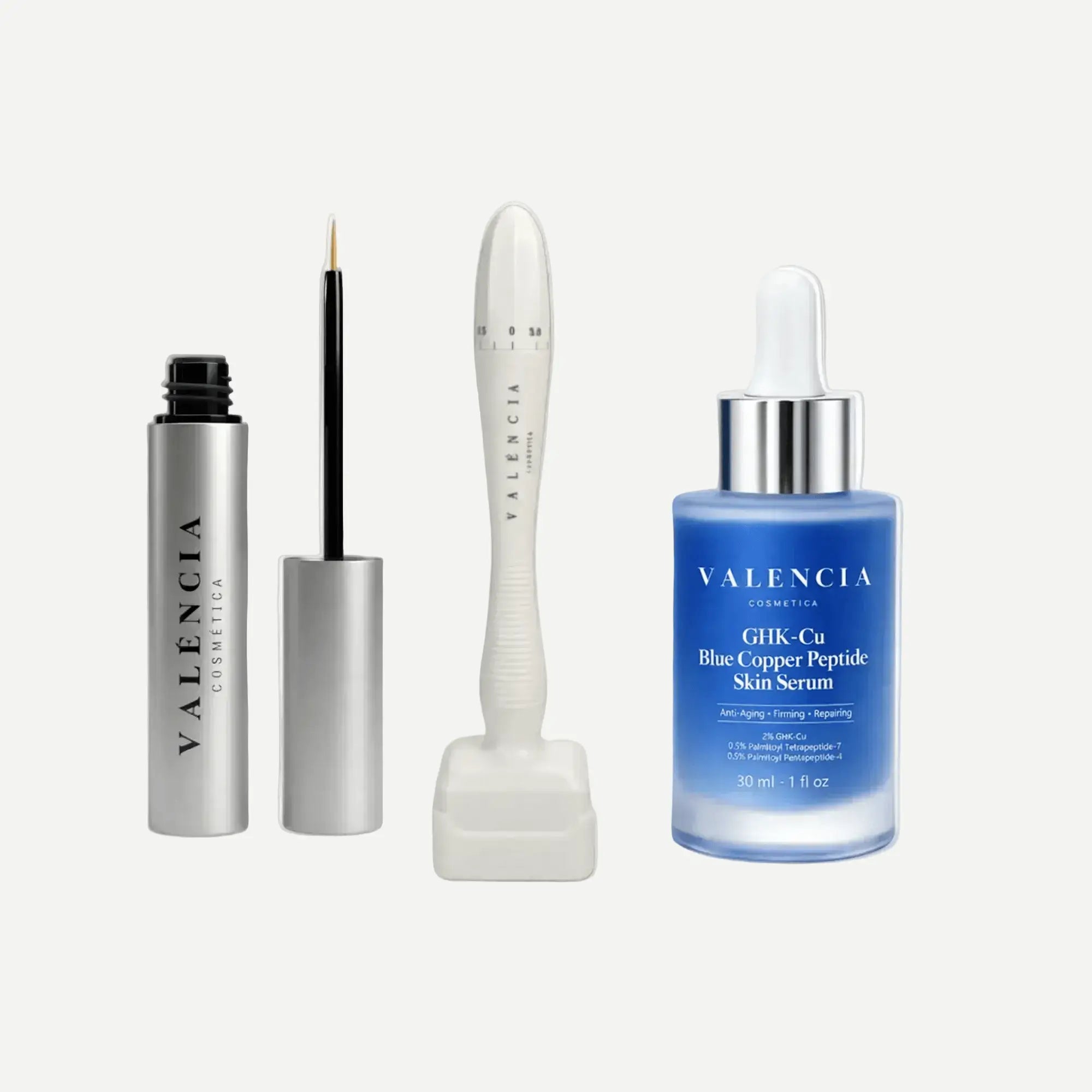 Copper Peptide Serum with Derma Stamp and Lash Serum