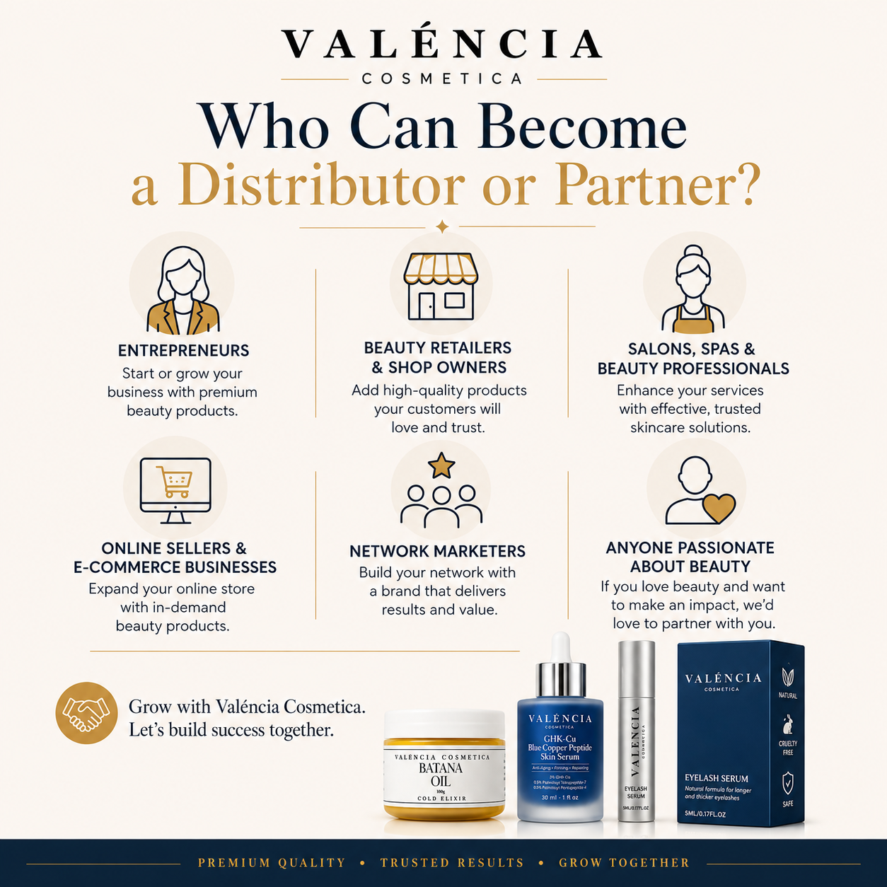 Want to Sell Valencia Cosmetica Products? Here's How to Become a Distributor