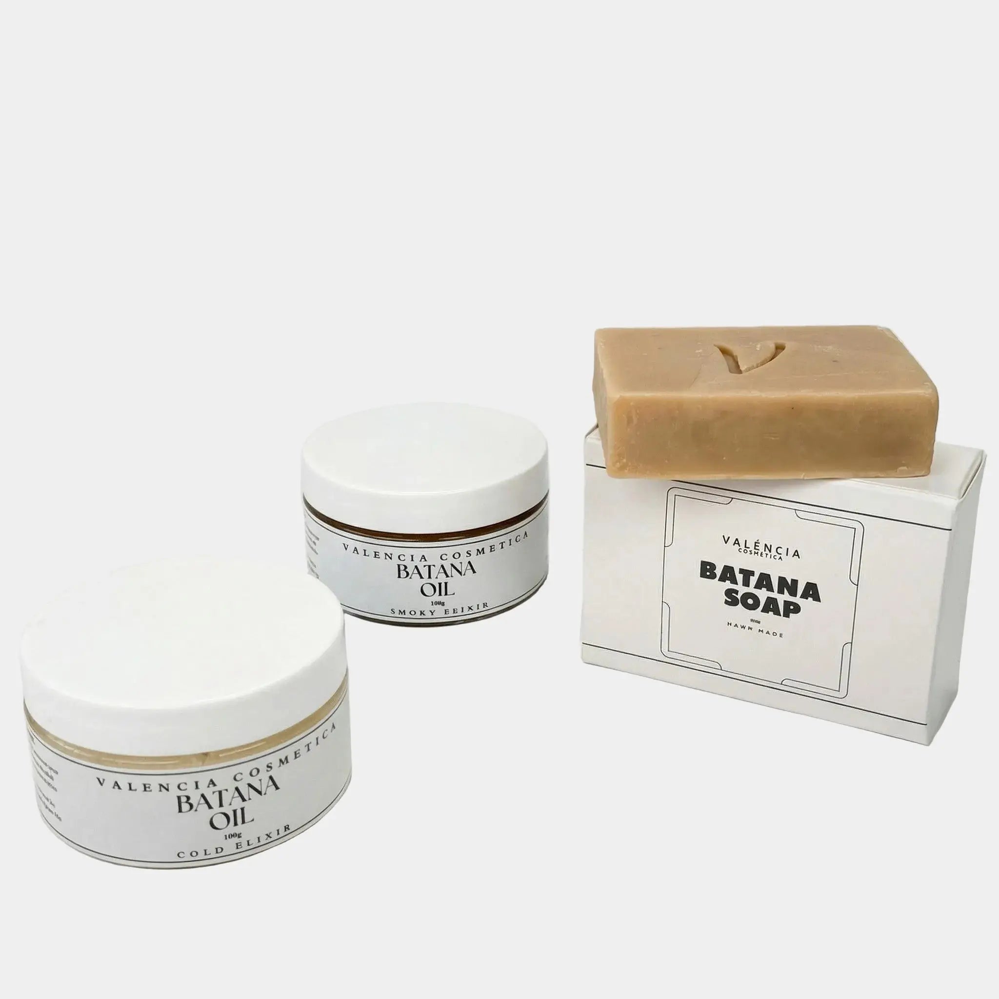 Valéncia Batana Oil with branded gift box – complete set packaging for hair and skin care