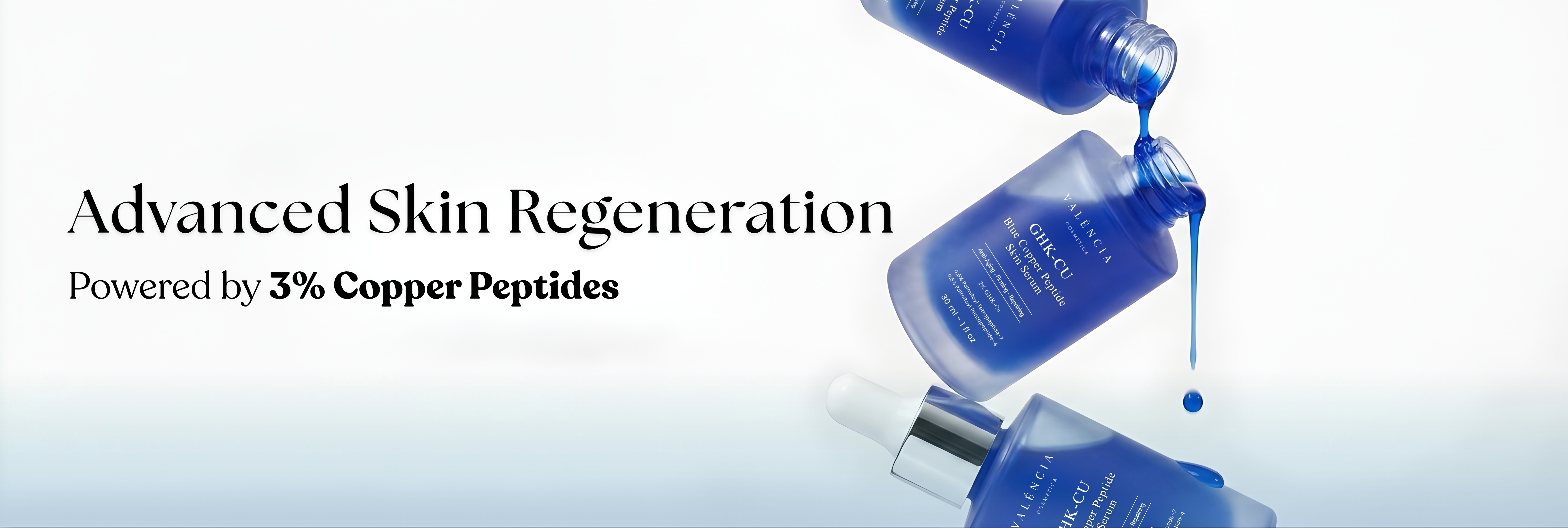 Hair Bomb, Copper Peptide & Lash Serum | Valencia Cosmetica